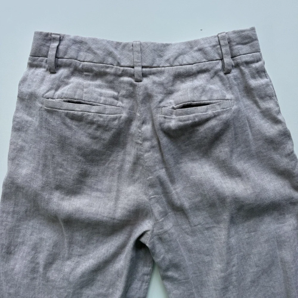 BANANA REPUBLIC Slim Wide-Leg Linen Cotton Cropped Pant Womens‎ 4